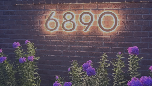 Lighted Address Numbers