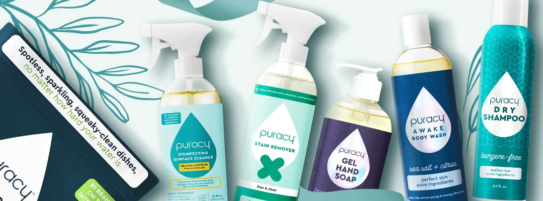 Access exclusive deals, coupons, offers and cashback on Experience Puracy's Natural Cleaning Products through OODLZ courtesy of Puracy.